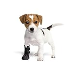 Schutz- und Erholungssocken, atmungsaktiv, für Hunde, Katzen, 100 % Softshell – chirurgische Schutzbezüge gegen Verletzungen, Stop Lecken (3 m) – 6 cm (2,4 Zoll) H – 12 cm, schwarz)
