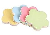 1 Packung 100 Blatt Blumenform Haftnotizen Würfel Notizblöcke- 76 * 76mm- Verschiedene Farben Sehr praktisch und beliebt