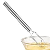 Handschneebesen | Rührgerät Aus Edelstahl,Handbetriebener Teigkneter | Für Brot, Lebensmittel, Kuchen, Schokolade, Backen, Kochen, Küche, Zuhause, Restaurant, Bäckerei, Koch Und Anfänger