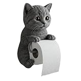Toilettenpapierhalter in Katzenform, dekorativer Wandhalter für Toilettenpapier, Papierhalter, Aufbewahrung für Schlafsaal, Haus, Reisen, Küche