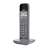 Gigaset CL390HX - Design DECT-Mobilteil mit Ladeschale – Schnurloses Telefon für Router und DECT-Basis - Fritzbox-kompatibel - Direktwahlfunktion - Schutz vor unerwünschten Anrufen, Satellite grey