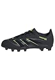 adidas Unisex Kinder Predator Club Firm Ground/Multi Ground Football Boots Kids, Core Black/Carbon/Lucid Lemon, 34 EU