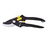OFFSCH Praktische Gartenschere Zum Beschneiden Von Obstbäumen Und Zweigen Ergonomisches Design Schwarzer Griff Scharfe Klinge Aus Hochwertigem Stahl Für Präzise Schnitte