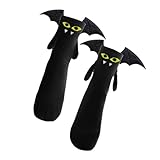 Dehnbare Halloween Paar Socken Atmungsaktive Polyester Mischung Rutschfeste Bündchen Urlaubszubehör Für Damen Und Herren Halloween Paar Socken Handhaltendes Design