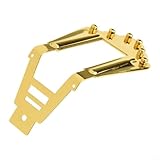 Metallbrücke für Akustikgitarren für Jazz-Gitarren, verbessert den Klang der Gitarre (Gold)