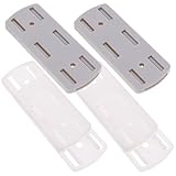 Generisch 2 Paar Selbstklebende Steckdosenhalterung Bohrfreie Wandmontage Mehrfachsteckdosenhalter aus Langlebigem Kunststoff Kompatibel für Glatte Oberflächen Stabile Zufällige Farbe