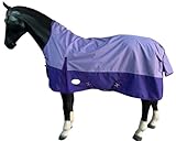 eQuitack Your Passion Is Our Mission Outdoor Winterdecke Turnout 100% Wasserdicht 600D Highneck 100G Fulling Multi Farbe Lavender/Lila - 155cm