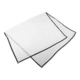 CONGARTENO Tragbare Faltbare Projektor Doppelseitige Kinoleinwand Weißer Projektionsvorhang Für Outdoor Camping Und Indoor Theater 100 Zoll 169