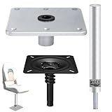 Mimoqk Boot Seat und Pedestal Combo, Boat Pedestal Seat Package, Boot Seat Pedestal System, Fishing Boat Seat und Pedestal, verstellbar Boat Seat Pedestal für Boat Pontoon Boot Fishing Boot Bass Boat