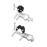 Gadpiparty Blitzschuhhalterung blitzschuhadapter hot Shoe Adapter Schnellverschluss mikrofonhalterung Doppelkugelkopf heisser Schuh Blitzschuh der Kamera Kugelkopfklemme Black
