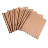 Pergamentpapier zum Backen, braunes, antihaftbeschichtetes, geöltes Papier, Küchenofenpapier, Backrolle für Dessertladen, Kochen, Grillen, Dämpfen und Heißluftfritteuse (Matte Kaffeefarbe [40*50cm])
