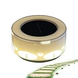 Solar Powered Fence-Lampe | Rainproof Design Solar Light für Outdoor Steps | Einfache Installation Solar Garden Path Light, Solars Pathway Lighting, Solars Fence Lighting für Yard 12 x 12 x 6 cm