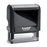 Trodat - Printy 4913 - Gehäusefarbe ecco schwarz - Firmenstempel - mit Wunschtext - 58x22 mm - 6 Zeilen - Lieferzeit 24-48 h