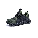 Loiston Sicherheitsschuhe Herren Damen Arbeitsschuhe Leicht mit Stahlkappe Sneaker 04 GR 45
