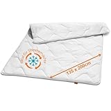 sleepling Ultra leichte Sommerdecke 135x200 cm, Sommer Bettdecke leicht, dünne Sommerbettdecke aus 100% Mikrofaser, Ökotex 100, waschbar 60 Grad