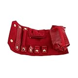 VERDANVERSE Multifunktionale Schmuckrolle Klein Kompakt Leicht Reiseetui Schmucktasche für Ohrringe Armbänder Ringe Praktische Tragbare Aufbewahrungstasche