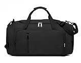 Multifunktionale Sporttasche, Reisetasche, Rucksack, Handgepäck, Trolley-Schlaufe, Schulterriemen, Tragegriffe, wasserabweisend, leicht, faltbar, Schuhfach, Fitness, Reisen, Unisex (Grün)