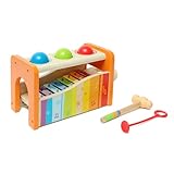 Hape Xylophon und Hammerspiel I ab 12 Monaten I Fördert die Feinmotorik I Für erste Klangerlebnisse