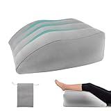 Venenkissen Beinhochlagerungskissen, Aufblasbare Keilkissen für Beine, Komfort-Beinkissen zum Schlafen, Beinauflage Stützkissen Verbesserung der Durchblutung und Reduzierung von Schwellungen (Grau)Leg