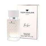 Tom Tailor Damen Parfum for her, 50 ml I verführerisches Eau de Toilette Damen I Women Parfum für jedes Alter I sportlich-elegante Kombination aus Pfirsich, Rose & Moschus I Casual, frisch spritzig