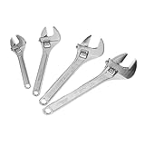 Gadpiparty 4 Stück Verstellbarer Schraubenschlüssel Universeller Selbstanpassender Schraubenschlüssel aus Robustem Eisen mit Ergonomischem Griff Kompakt und Langlebig für Haus und Handwerk