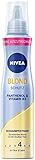 NIVEA Blond Schutz Schaumfestiger Extra Stark (150 ml), pflegender Haarschaum mit Panthenol & Vitamin B3, Volumenschaum für blonde Strahlkraft & 24h Halt