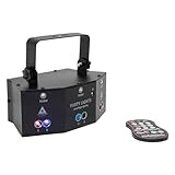 9 Eyes LED RGB Laser Licht Projektor DJ Disco Bühnenbeleuchtung DMX Lichteffekt Discolicht Partylicht, Party Deko Disco Licht Partylicht Discokuge Party Bar Nachtclub Live Show