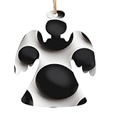 Murmeln in verschiedenen Größen, Holzornament, Engelform, 4 Stück, für Baum, Wand und Tür, Vintage-Stil