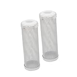 ROMISBABA 2St Aquariumzubehör Replacement Filter ersatzfilter Filter Zubehör Aquarium Reinigung Filtersystem Filter Ersatzteil Kanister Einlass Netz Schutz Schwamm Teich Filterabdeckung Weiß