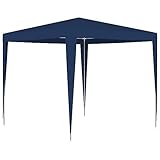 Blauer Gartenpavillon, 2,5 x 2,5 m, UV-beständig, Überdachung für Veranstaltungen im Freien, tragbares Veranstaltungszelt für Partys, Camping und Hochzeiten