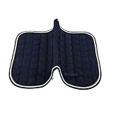 OPPWONG Sattelunterlage, Doppelseil-Sattelunterlage, Pferdesattel-Halbunterlage für Englischen Sattel, Weiches, Atmungsaktives Reitsport-Bareback-Reitunterlage mit Handschlaufe und Gurt