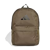 adidas Unisex Classic 3BARS Backpack, Olive strata/Black, One Size