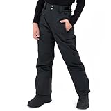 Sportneer Kinder Skihose Softshellhose Wasserdicht Wanderhose Winddicht Outdoorhose Warm Gefüttert Winter Snowboardhose für Mädchen Jungen Trekkinghose Thermohose