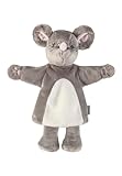 Sterntaler Handpuppe Maus - weiches Kinder Spielzeug zum Puppentheater, Erzählen, Kuscheln & Sprachförderung – perfekter Spielkamerad & Geschenkidee, grau