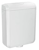 Cornat SPK1400 LEDA NEW Spülkasten, weiss, 2-Mengen-Technik, 7,13 x 5,55 x 5,51