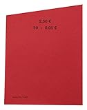 EURO Münzen Handrollpapier 5 Cent Rot EUR Münzrollpapier Kleingeldrolle 10-50 - 100 Stück (50)