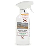 Biodelta Anti Flohspray für Hund Katze - Floh-Ex Umgebungsspray Haustier Hundeflöhe Katzenflöhe bekämpfen bei akutem Befall & präventiv - Flöhe Spray Wohnung Möbel Bett - hochwirksam (500ml)