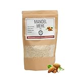 ODENWÄLDER LEBENSMITTEL Premium Mandelmehl, Proteinreich & 100% Natürlich, fein gemahlene Mandeln Vegan & Teilentölt - Made in Germany - 300g