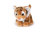 Stofftier Tiger, braun, 13 cm Kuscheltier Plüschtier, Wildtier Zootier Raubkatze Softplüsch
