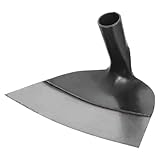 Lurrose Manganstahl Gartenhacke Ersatzkopf 26cm Robuste Bodenlockerung Hacke ohne Stiel Vielseitiges Landwirtschaftliches Gartengerät zum Jäten Graben und Pflanzen