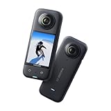 Insta360 X3 - Wasserdichte 360°-Actionkamera mit 1/2'-Sensor, 5,7K 360°, 72MP 360°-Fotos, Stabilisierung, 2,29'-Touchscreen, Vibrationsfeedback, KI-Bearbeitung, Live-Streaming, Webcam, Sprachsteuerung