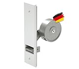 BAUHELD® Rolladen-Gurtwickler Unterputz [Made in Germany] - Maxi Einlass-Gurtwickler aus Stahl - Für Rolladengurt 23mm [ohne Gurt] - Rollladen Aufwickler inkl. Abdeckung Weiß - Lochabstand 135mm