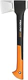 Fiskars Spaltaxt, Inklusive Klingen- und Transportschutz, Länge: 44 cm, Antihaftbeschichtet, Hochwertige Stahl-Klinge/Glasfaserverstärkter Kunststoff-Stiel, Schwarz/Orange, X11–S, 1,1 kg, 1015640