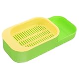 BESTonZON Hydroponische Katzengras Pflanzbox Atmungsaktiv Leicht und Langlebig Soilless Pflanzbehälter für Wohnungskatzen für Balkon Heimgarten Catnip Pflanzgefäß Grün