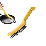 Drahtbürste Metall,Multifunktionale Harthaar Bürsten,Reinigungsschleifer - Zum Entfernen von Schmutz Schweißen Grillen Küche Auto DIY