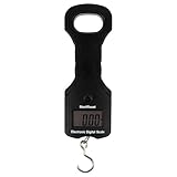 GLEAVI Multifunktionale Digitale Gepäckwaage 30kg Handwaage mit Haken Schwarz Leichtes Robustes Material für Versand und Angeln