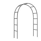 Rosenbogen Torbogen Rankhilfe Pergola Spalier for Rosen Blumen Im Garten Terrasse In Schlichtem Design aus Metall, Gartenbogen Aus Metall, Torbogen Rankgitter Gartenbogen Rankhilfe Rankgestell, Schwar