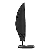 Stoff Schutzhülle für Sonnenschirm, 50x70x40cm, Wasserdicht, UV - Schutz, Staubdicht - Strapazierfähiger Gartenschutz, Passend für Seitenmontage, Schwarz (50*70*40cm)