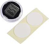 LNYMZD 1Pc Digitaluhr selbstklebend - wasserdichte Digitale Auto-Motorrad-Uhren - Auto-Digitaluhr zum Aufkleben,Motorraduhr,zum Aufkleben auf die Wand,Badezimmer,Küche,Instrumente,Uhren