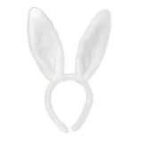 Schweißband Fahrradhelm Haarband Kinder Oster-Accessoires Ohr Haare Haarreif Haarband Adult Rabbit Headband Frottee Turban (White-3, One Size)